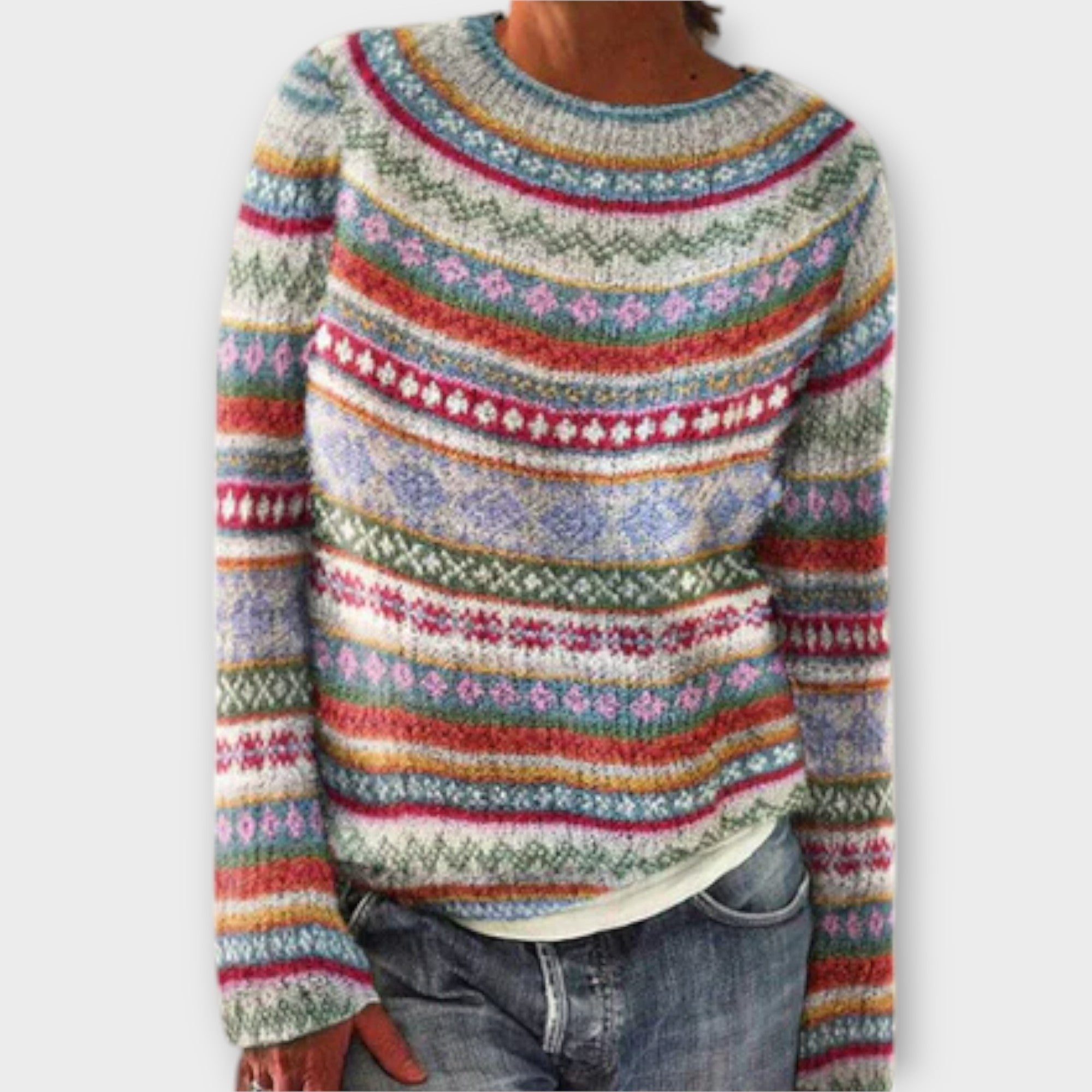 Suzu - Vintage Knit Sweater for Women