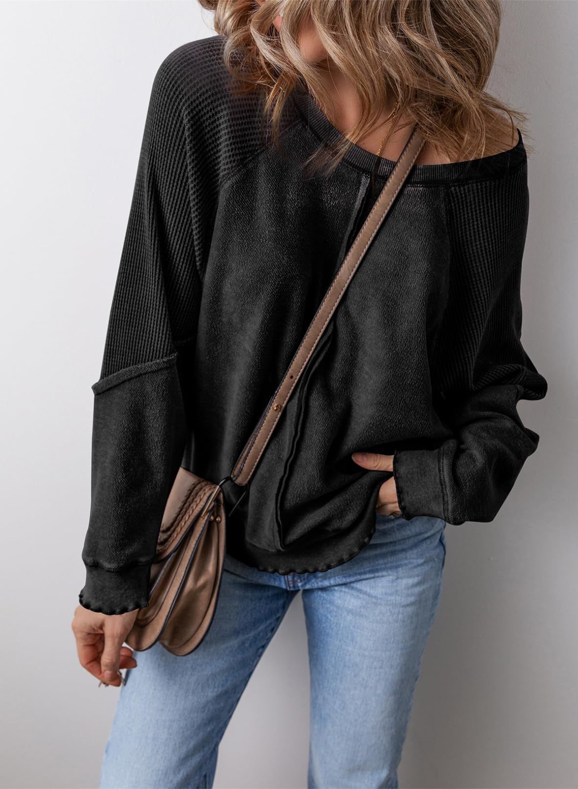 PRECIOUS - Casual Crew Neck Long Sleeve Sweatshirt