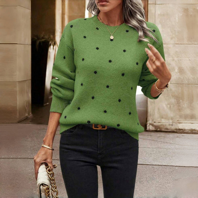 MAEVE-  Polka Dot Sweater